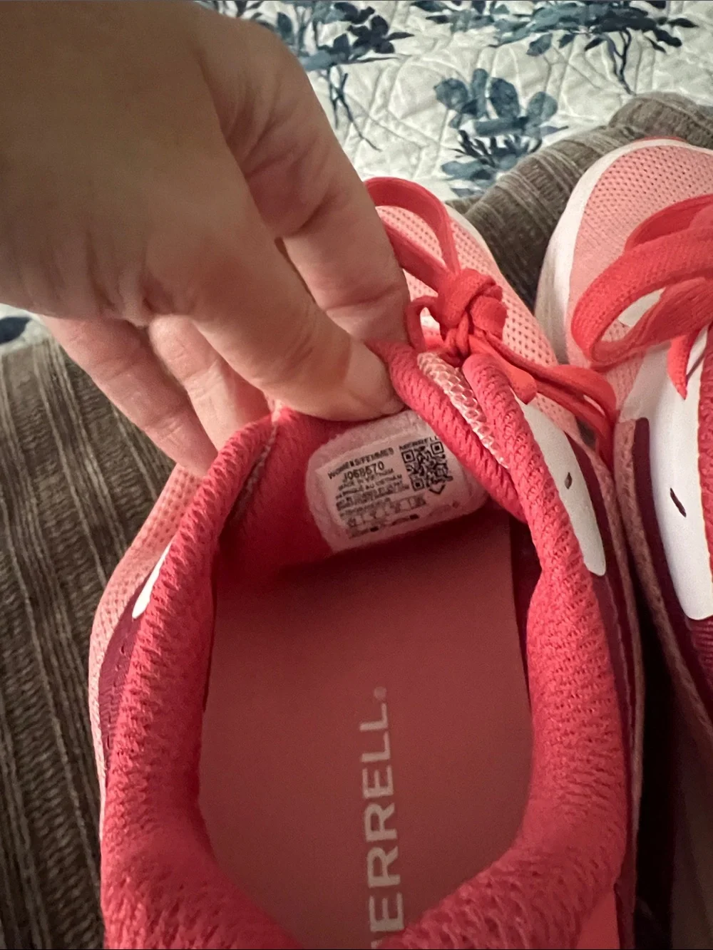 Merrell Women's Pink Coral Athletic Trail Running Sneakers